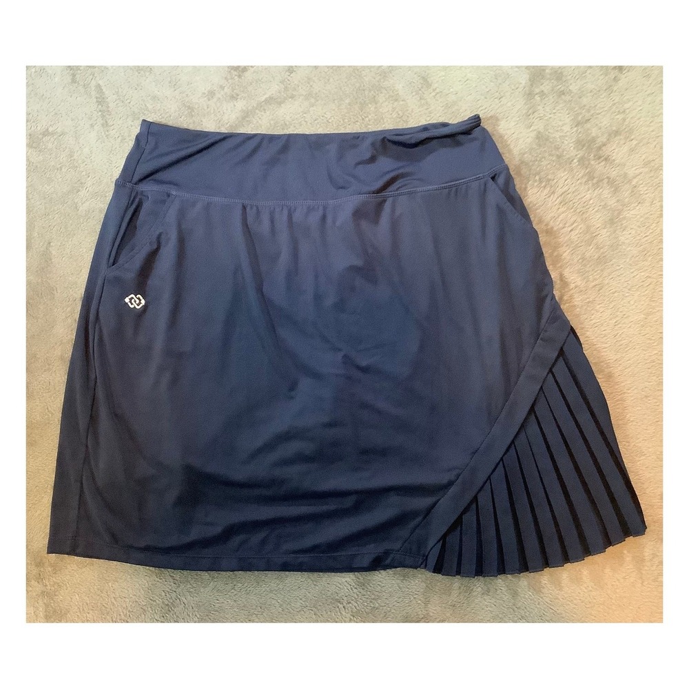 MOFIZ Women's XL Navy Blue Activewear Skort Pleated‎ Golf Tennis with Pockets